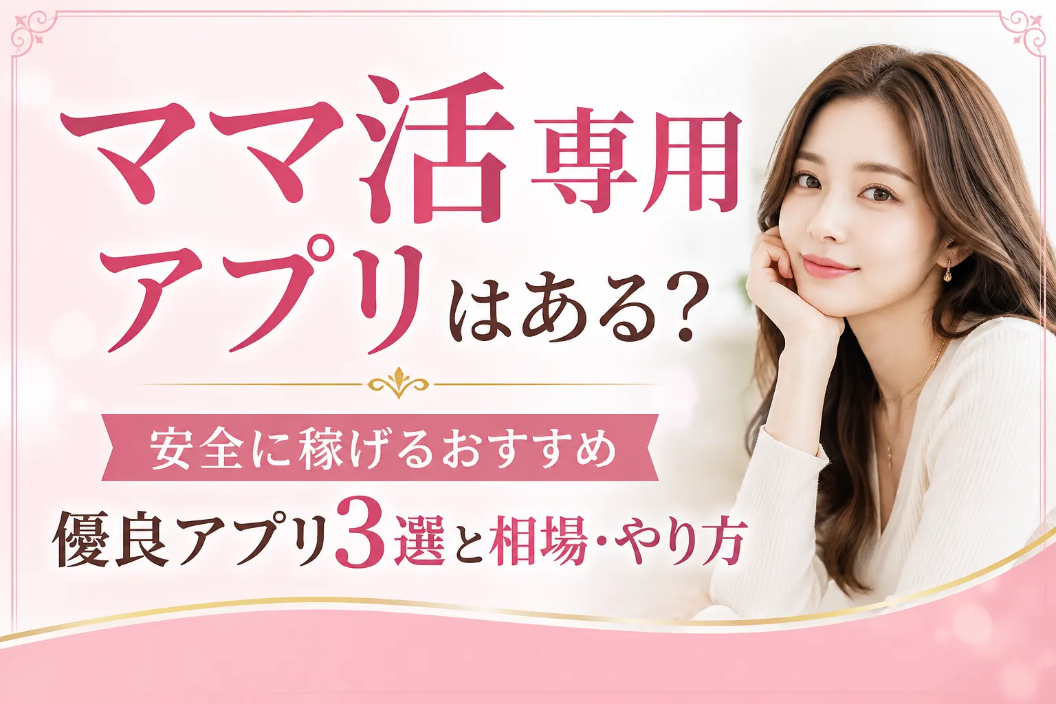 ママ活専用アプリはある?安全に稼げるおすすめ優良アプリ3選と相場・やり方